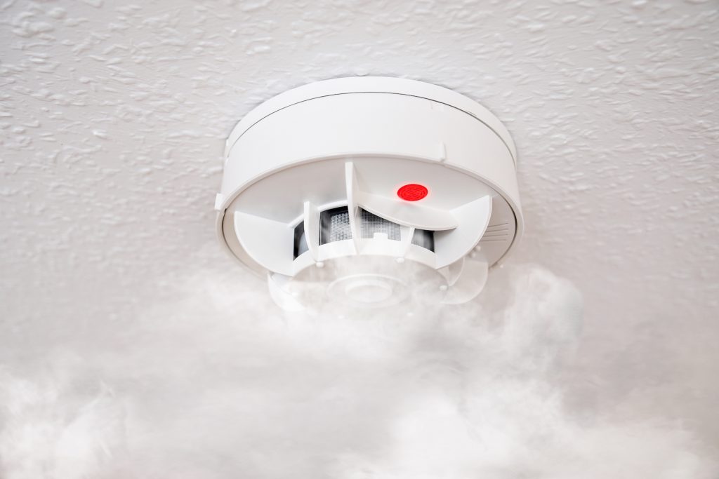 smoke detector or fire alarm