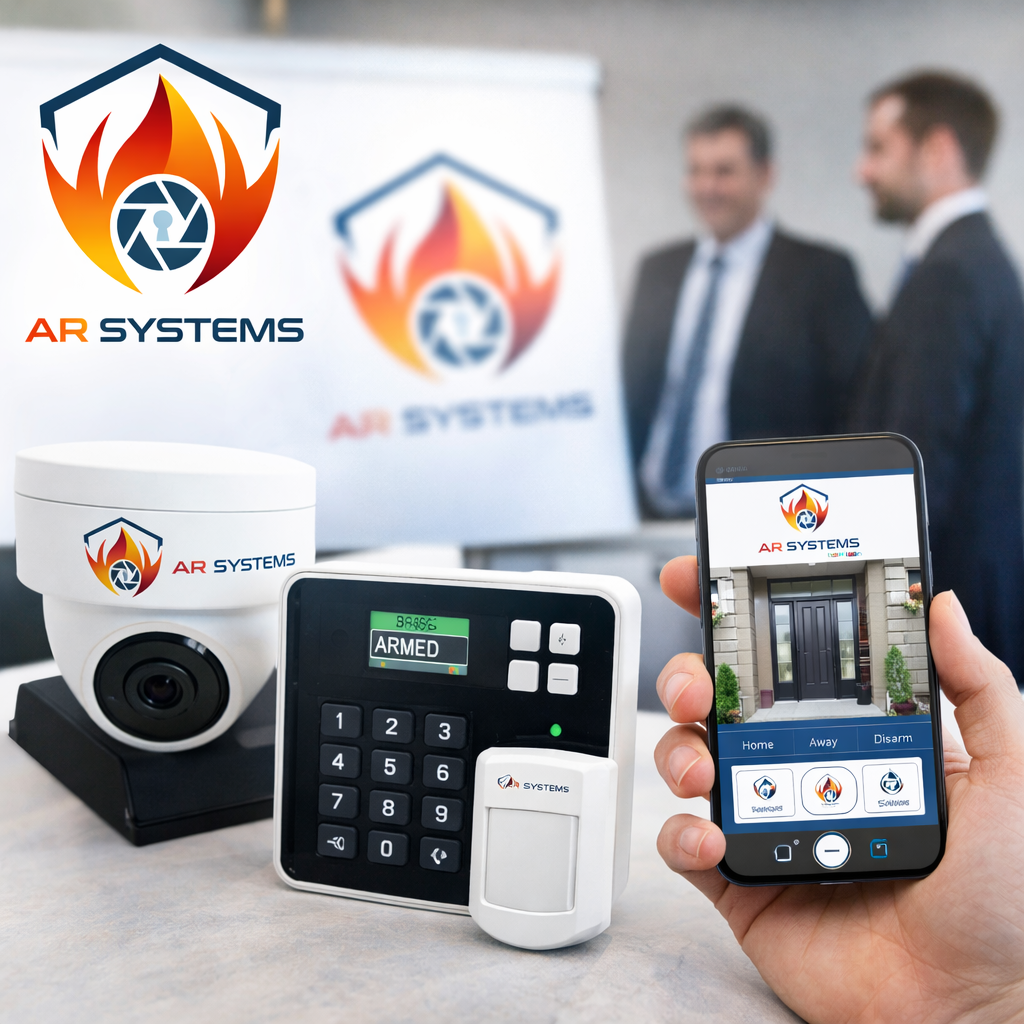 AR Systems CCTV cameras and smart alarm system with mobile app monitoring in Scotland