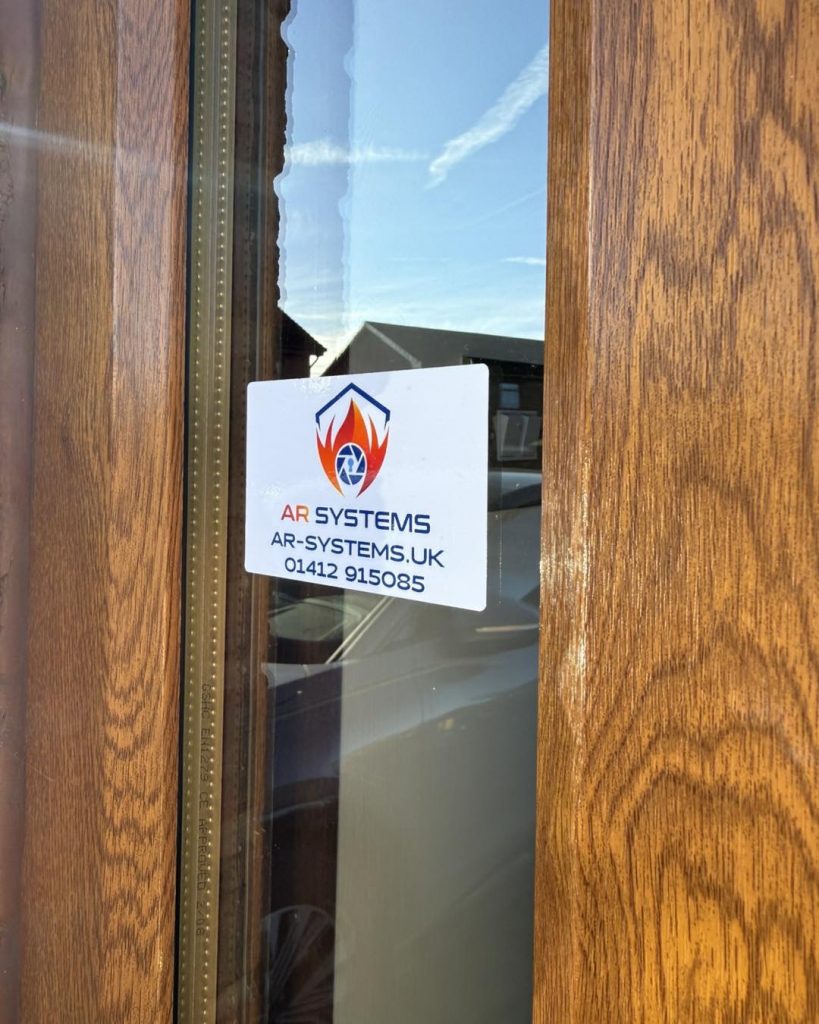AR Systems branded window sticker